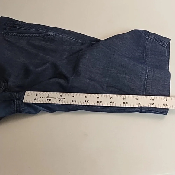 Gap 1969 Very Lightweight 100% cotton dark denim 5 pocket jean shorts - Picture 8 of 12